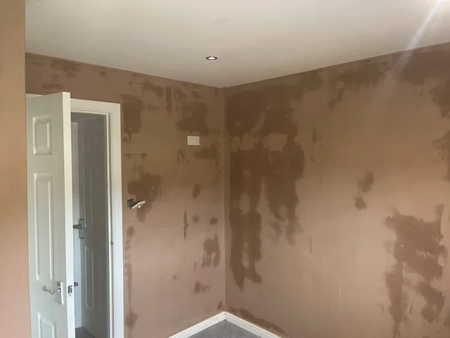 Interior Plastering in Progress by DL Plastering & Roofing