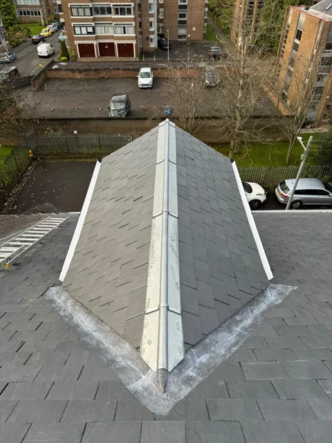 Slate Roof Ridge by DL Plastering & Roofing