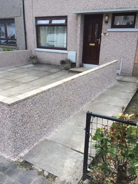 Roughcast Boundary Wall by DL Plastering & Roofing
