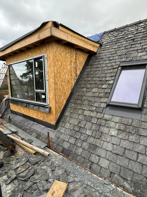 Dormer Work in Progress by DL Plastering & Roofing